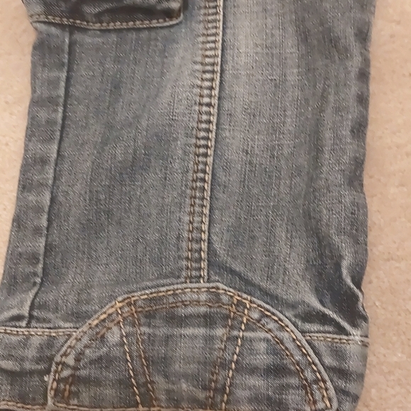 Women's XS denim cargo shorts y2k - Picture 3 of 6